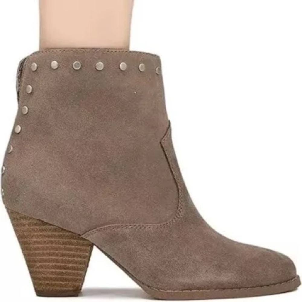 SPLENDID ESMAE SUEDE STUDDED ANKLE BOOTS